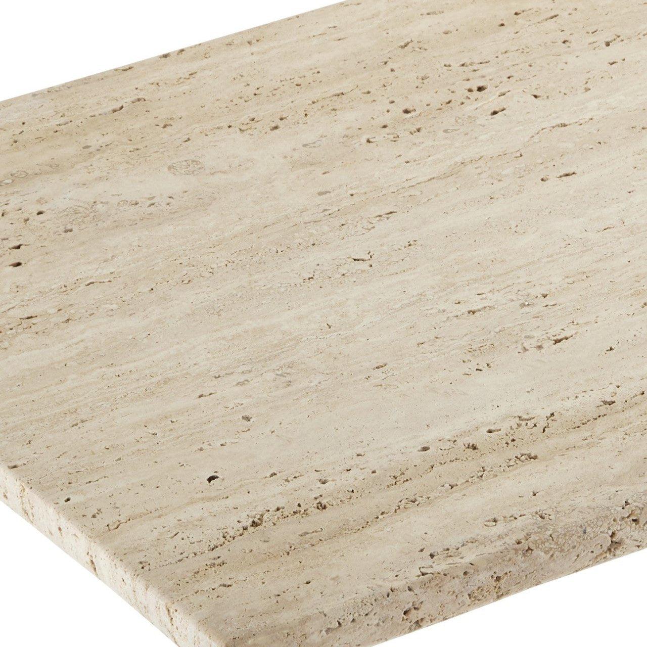 Tavolo consolle in travertino naturale