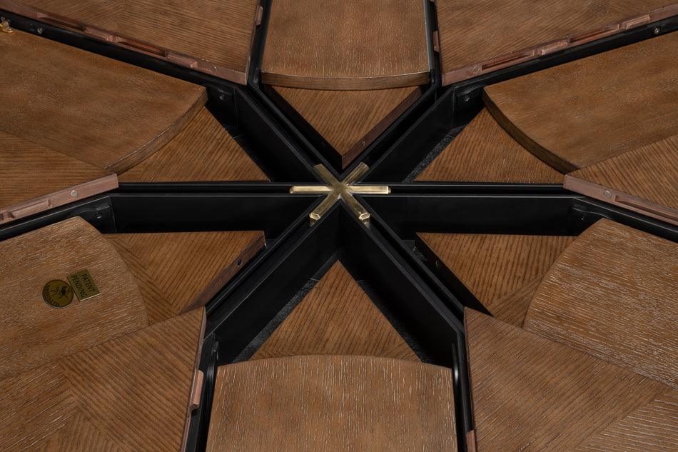 Tavolo da pranzo Giselle Jupe in legno di visone