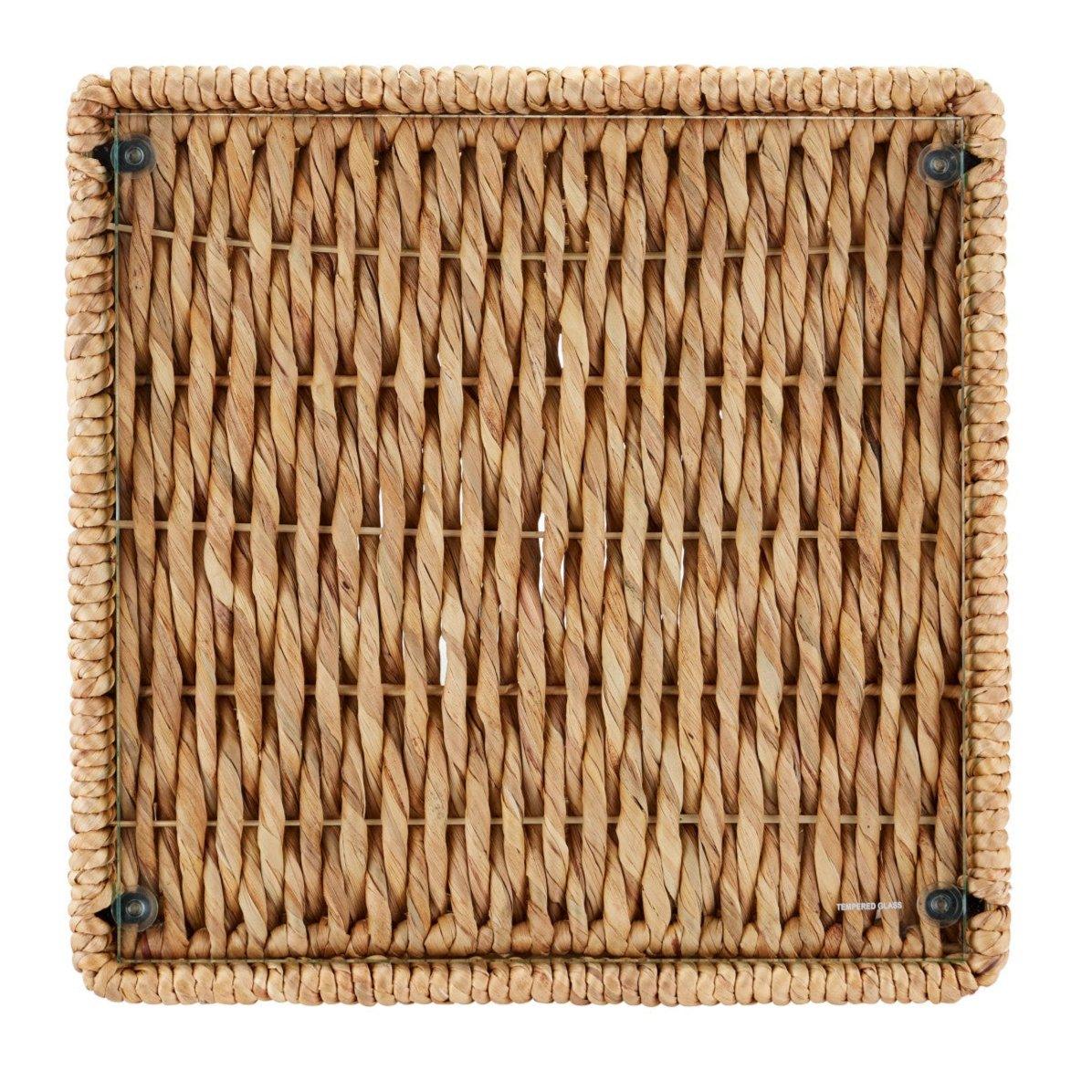 Tavolino decorativo in giacinto naturale