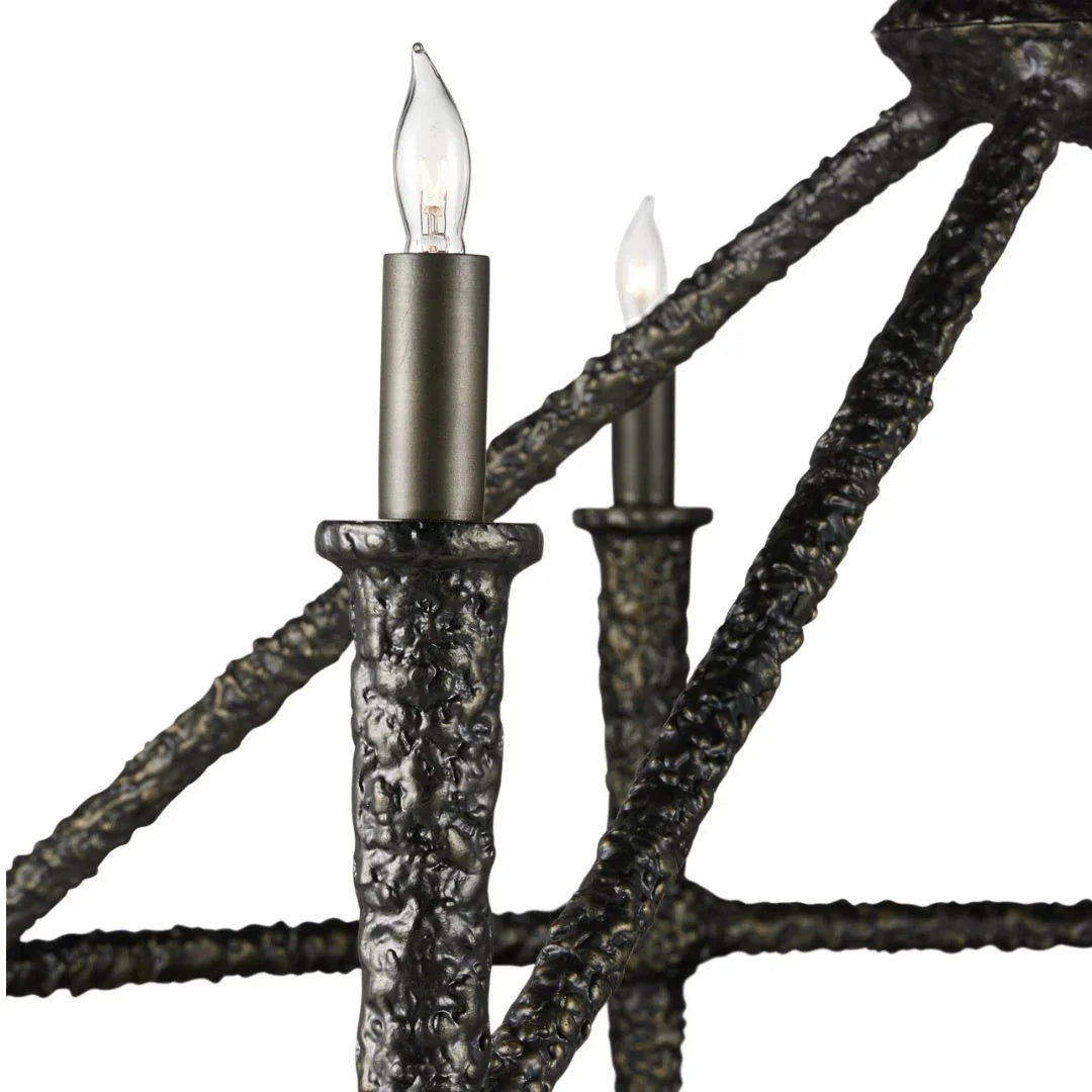 Lampadario in bronzo invecchiato Blackthorn