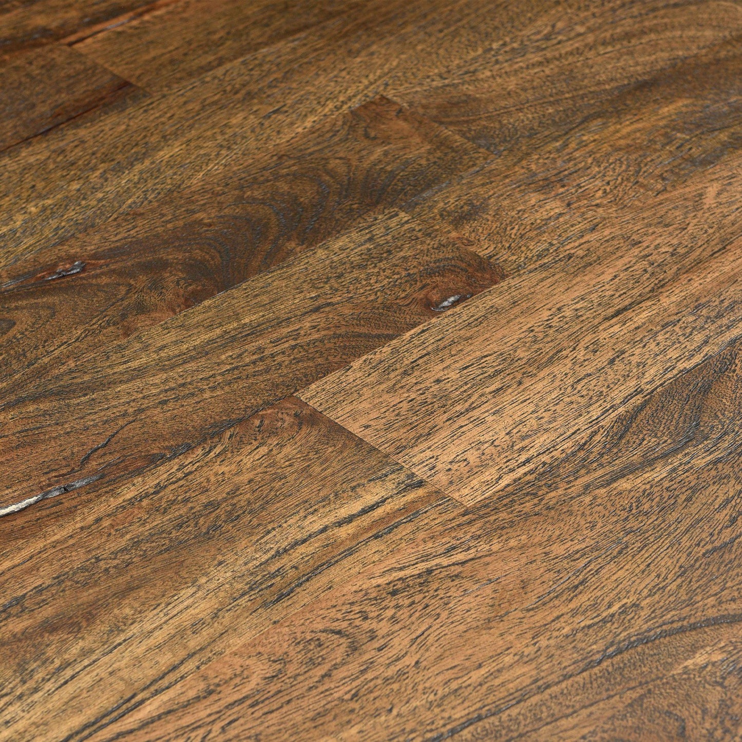 Tavolo da pranzo francese con piedistallo in mango invecchiato di Nimes