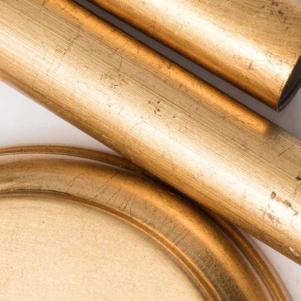 Applique da parete in cristallo color oro anticato