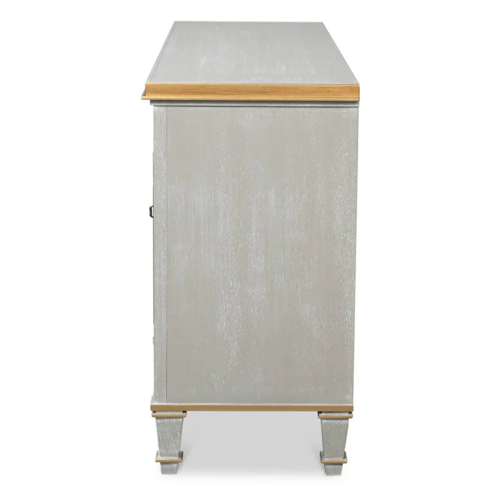 Buffet Louis grigio e oro