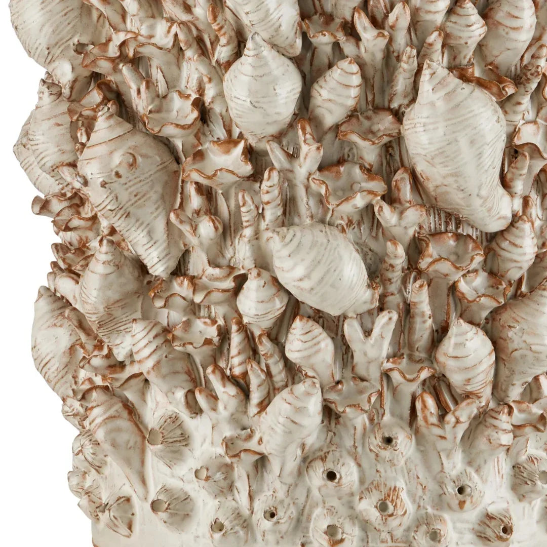 Lampada da tavolo a conchiglia della Costa d'Avorio