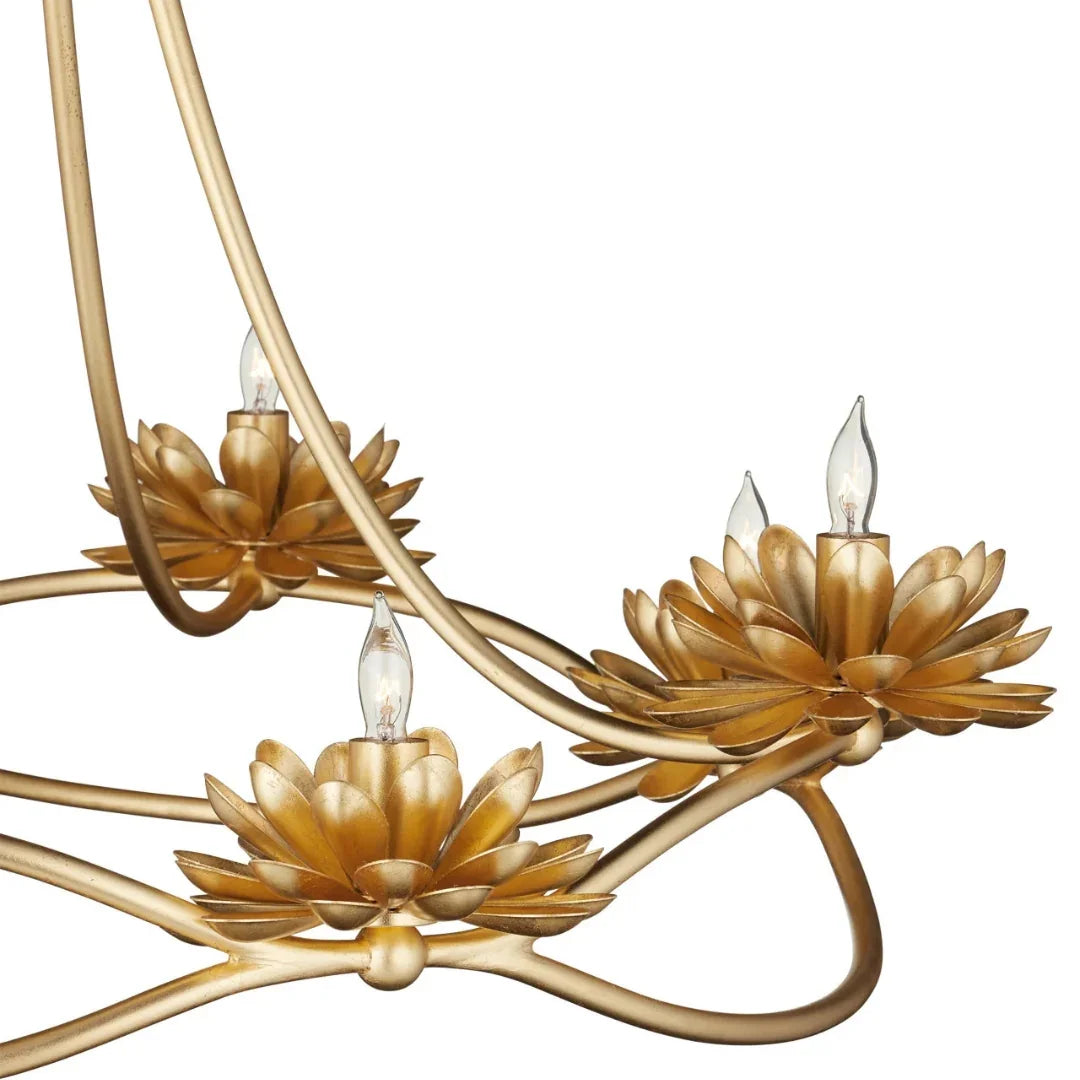 Lampadario Lotus Bloom Gold