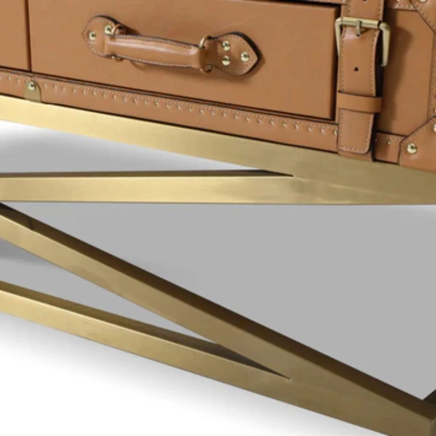 Tavolino da caffè in pelle Voyager