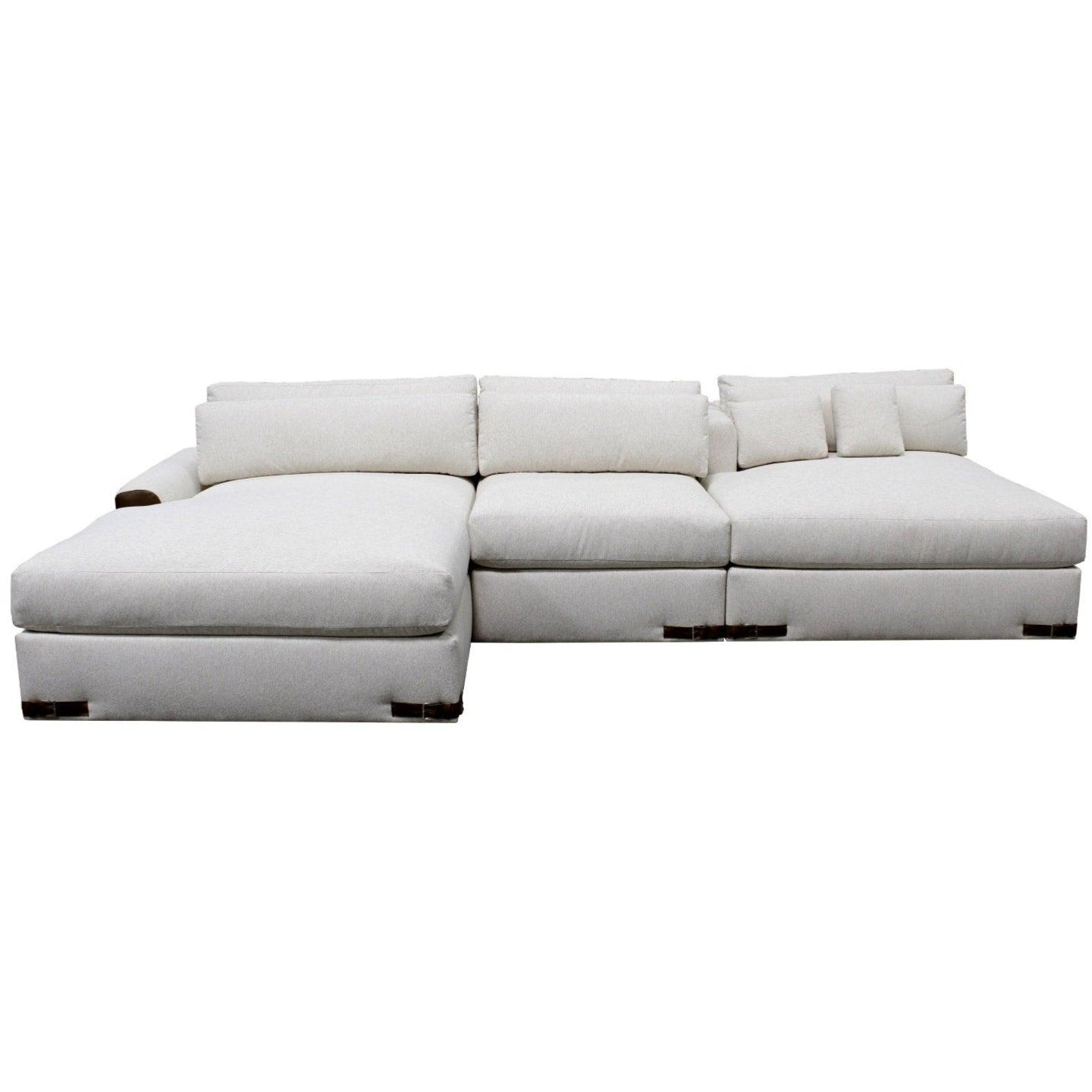 Divano componibile moderno in tessuto di grandi dimensioni