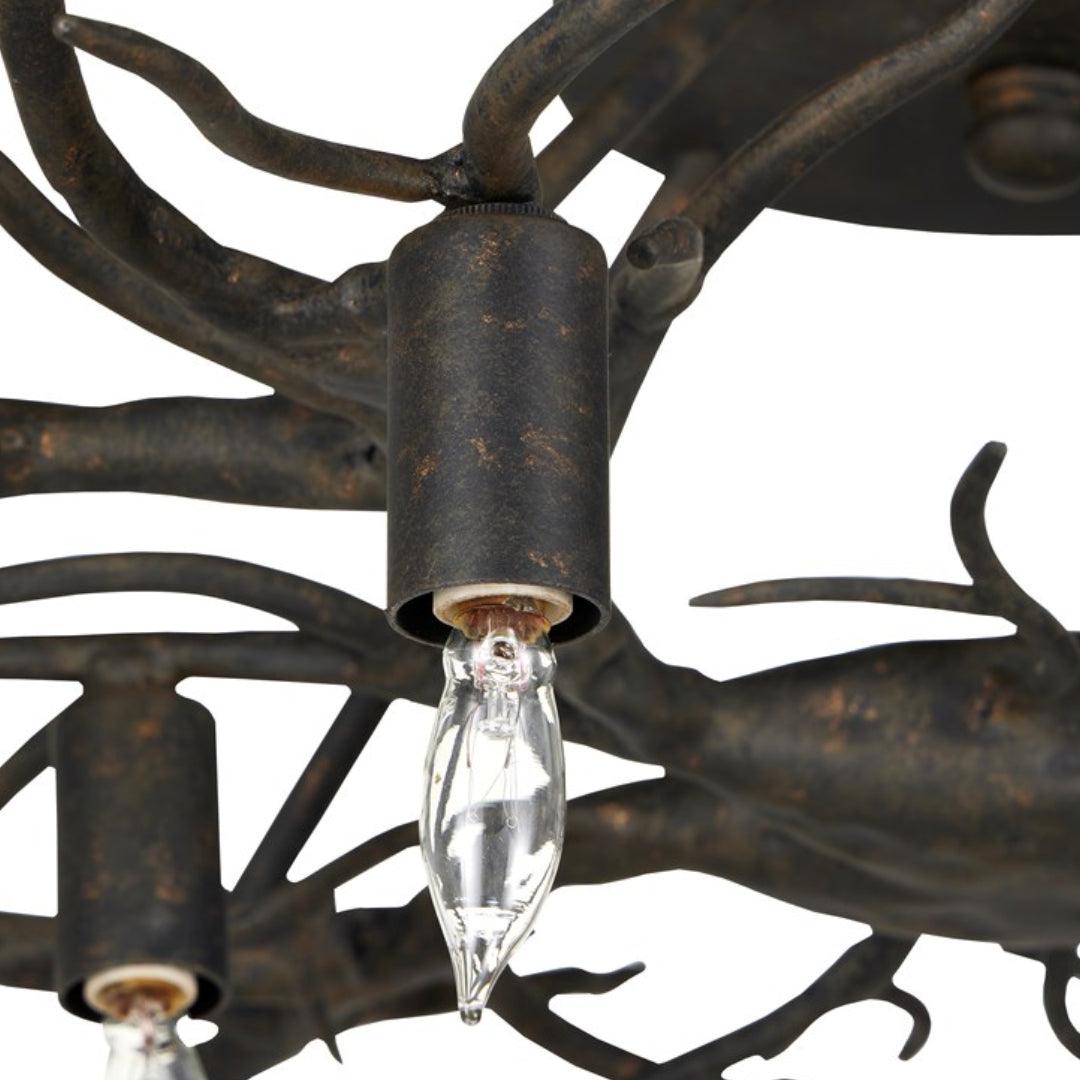 Rainforest Bronze Semi-Flush Mount