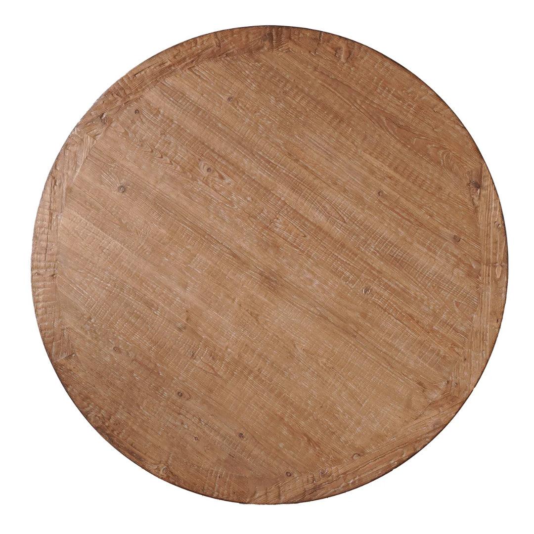 Tavolo da pranzo rotondo antico rustico