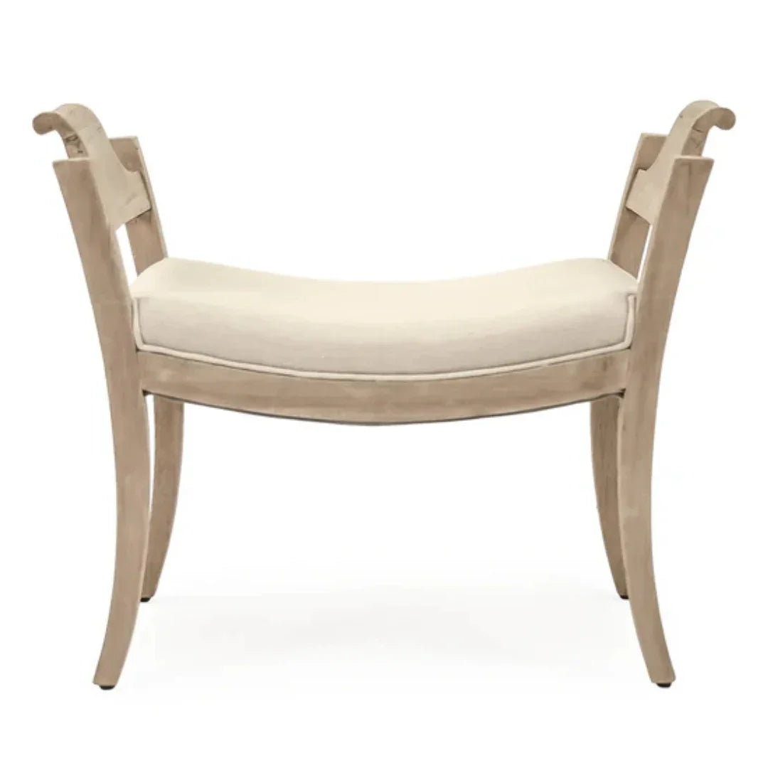 Sgabello decorativo con struttura in legno rustico