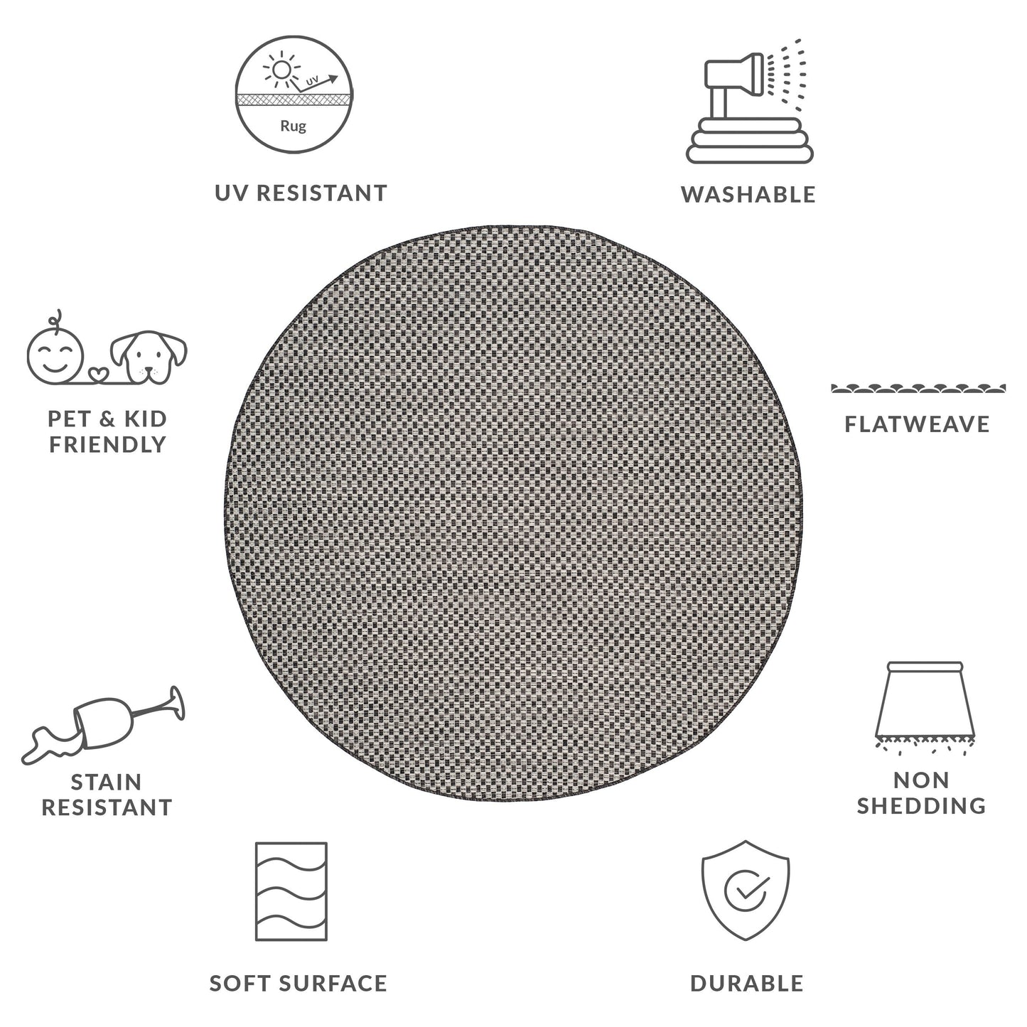 Tappeto impermeabile per patio e cortile SAFAVIEH Courtyard Ragini per interni/esterni