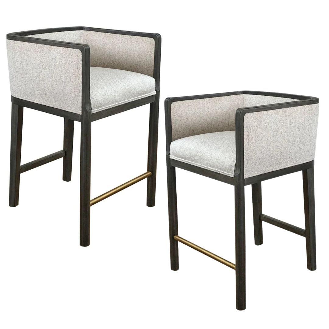 Sgabello da bar grigio tempestoso