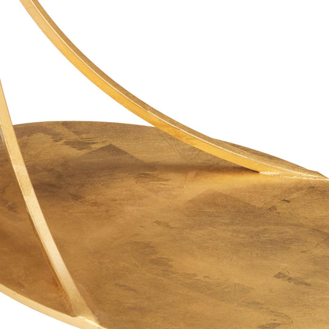 Tavolino a sbalzo dorato