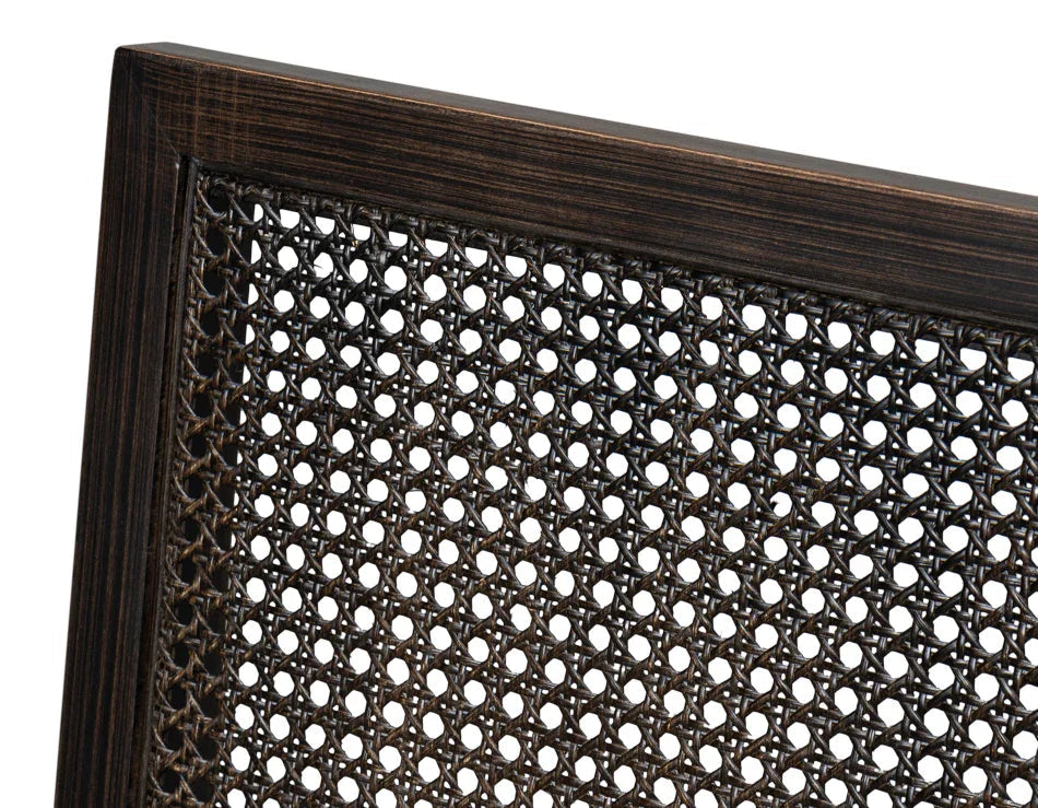 Sedie con schienale in canna nera - Set