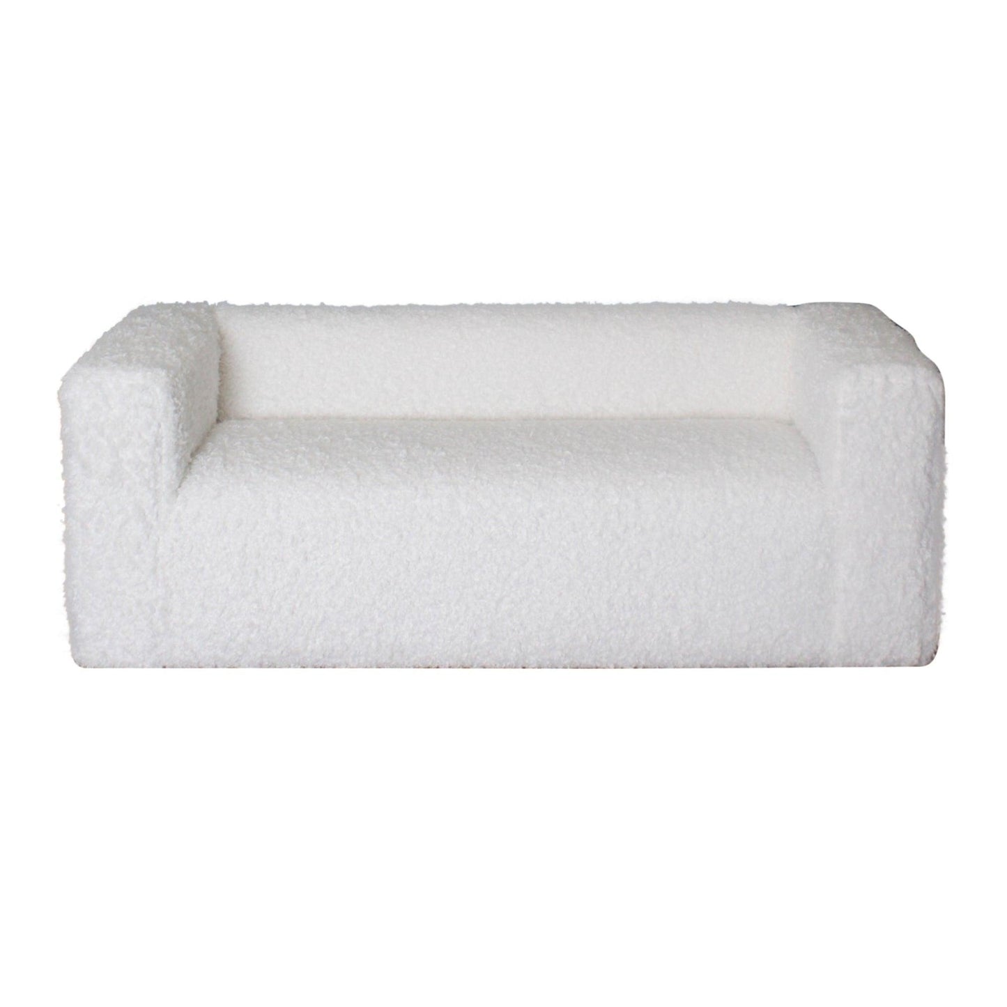 Divano moderno in peluche Sherpa