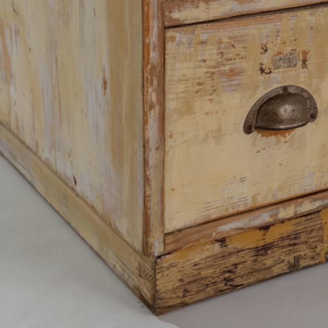 Cassettiera rustica a 9 cassetti, stile Berlino, circa 1940