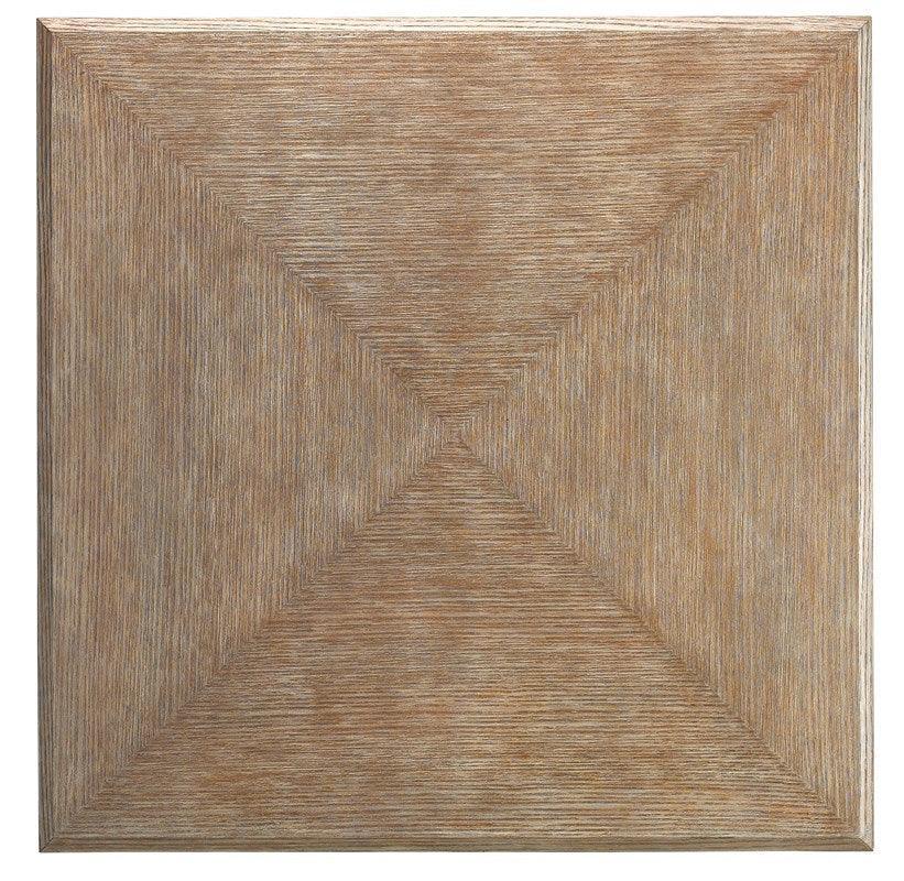 Tavolo da pranzo con venature del legno a fisarmonica