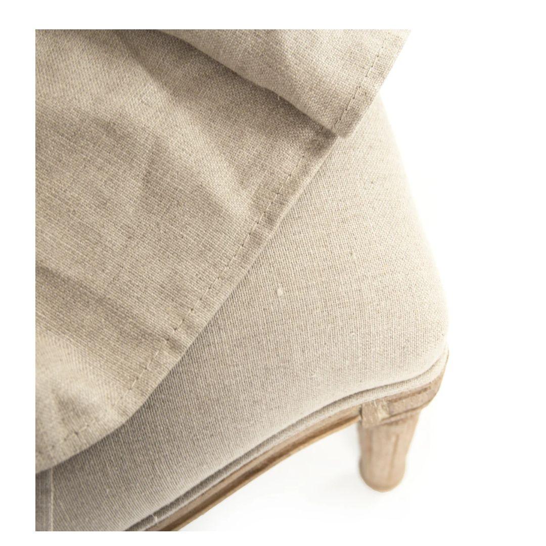 Sedie laterali con schienale in canna francese arcuato