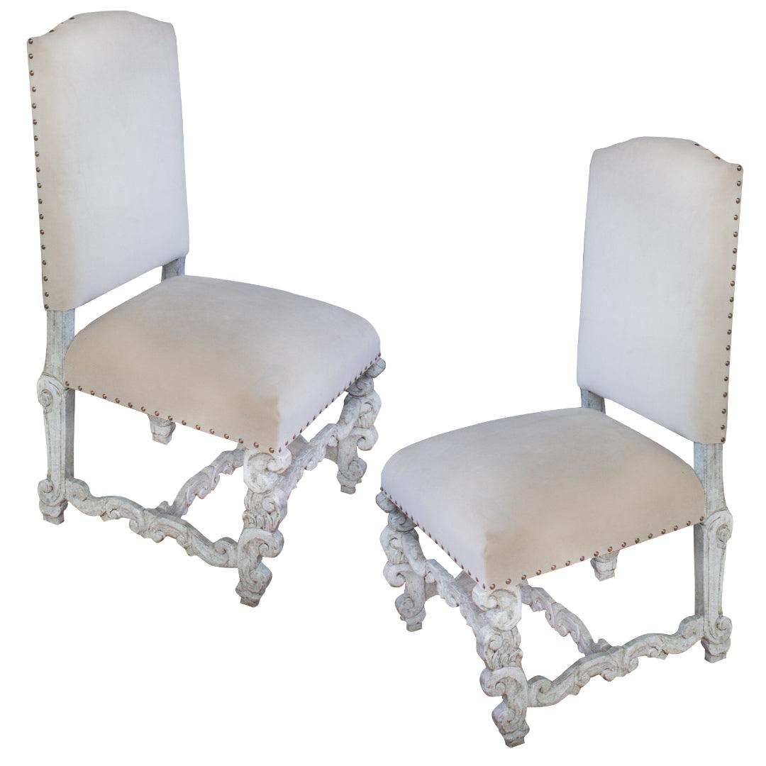 Sedia Bianca francese di prestigio