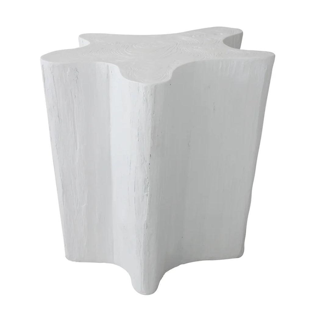 Tavolino decorativo in tronco d'albero naturale Blanca
