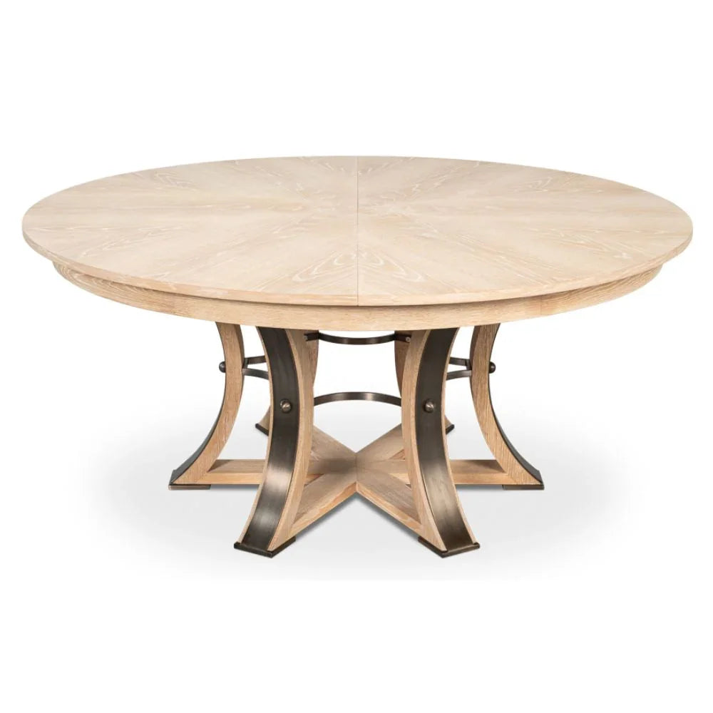 Tavolo da pranzo Tower Jupe in rovere sbiancato