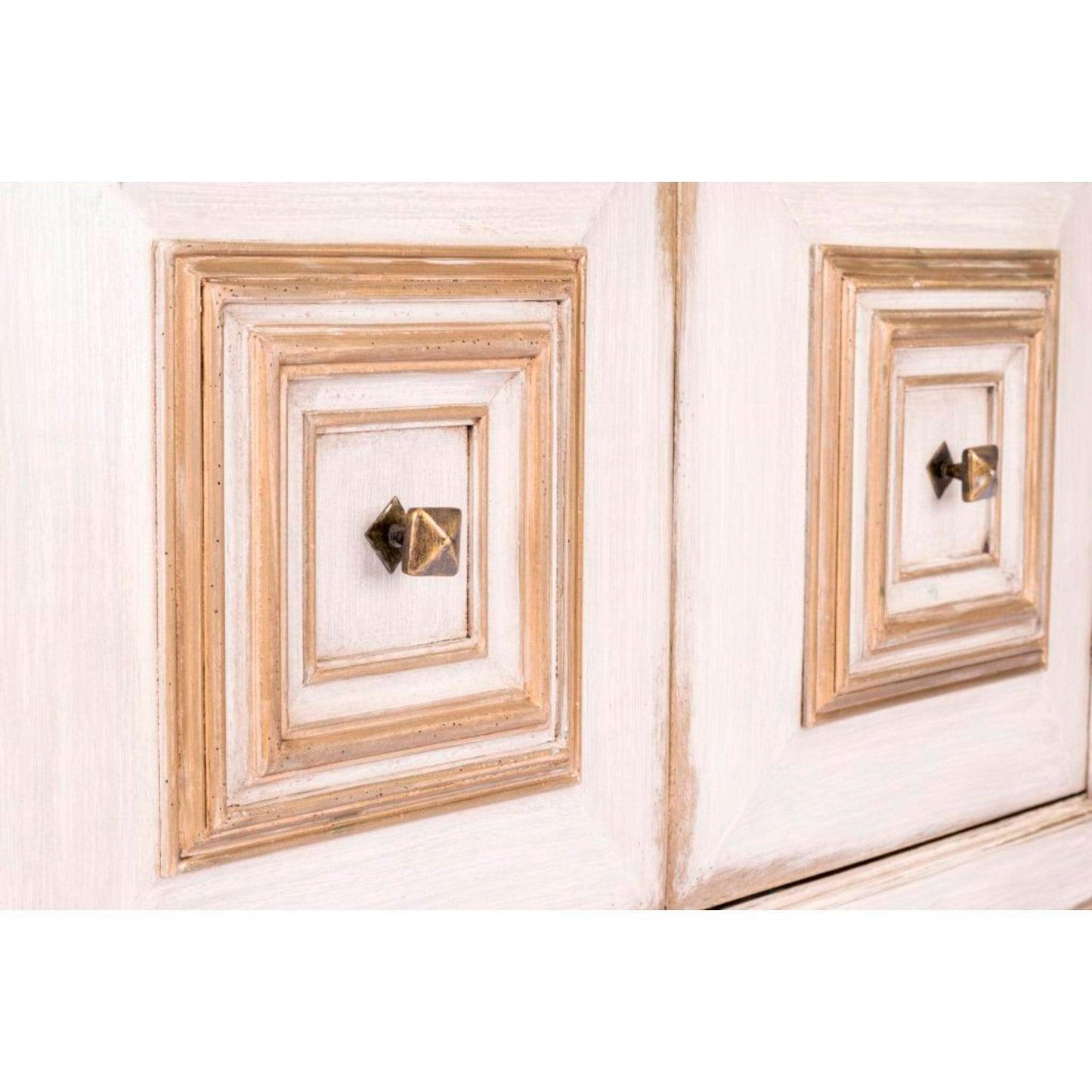 Credenza Chelsea invecchiata color crema