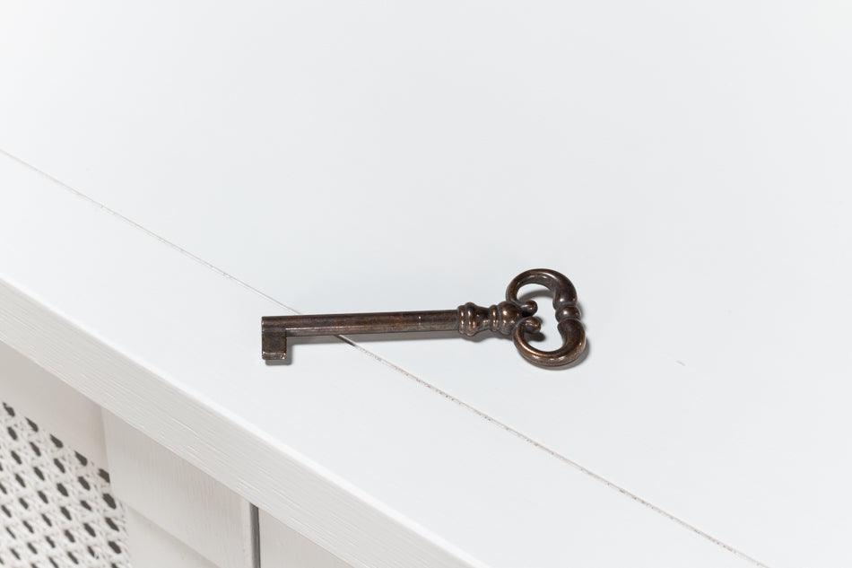 Buffet con porta in canna bianca extra lunga e solida