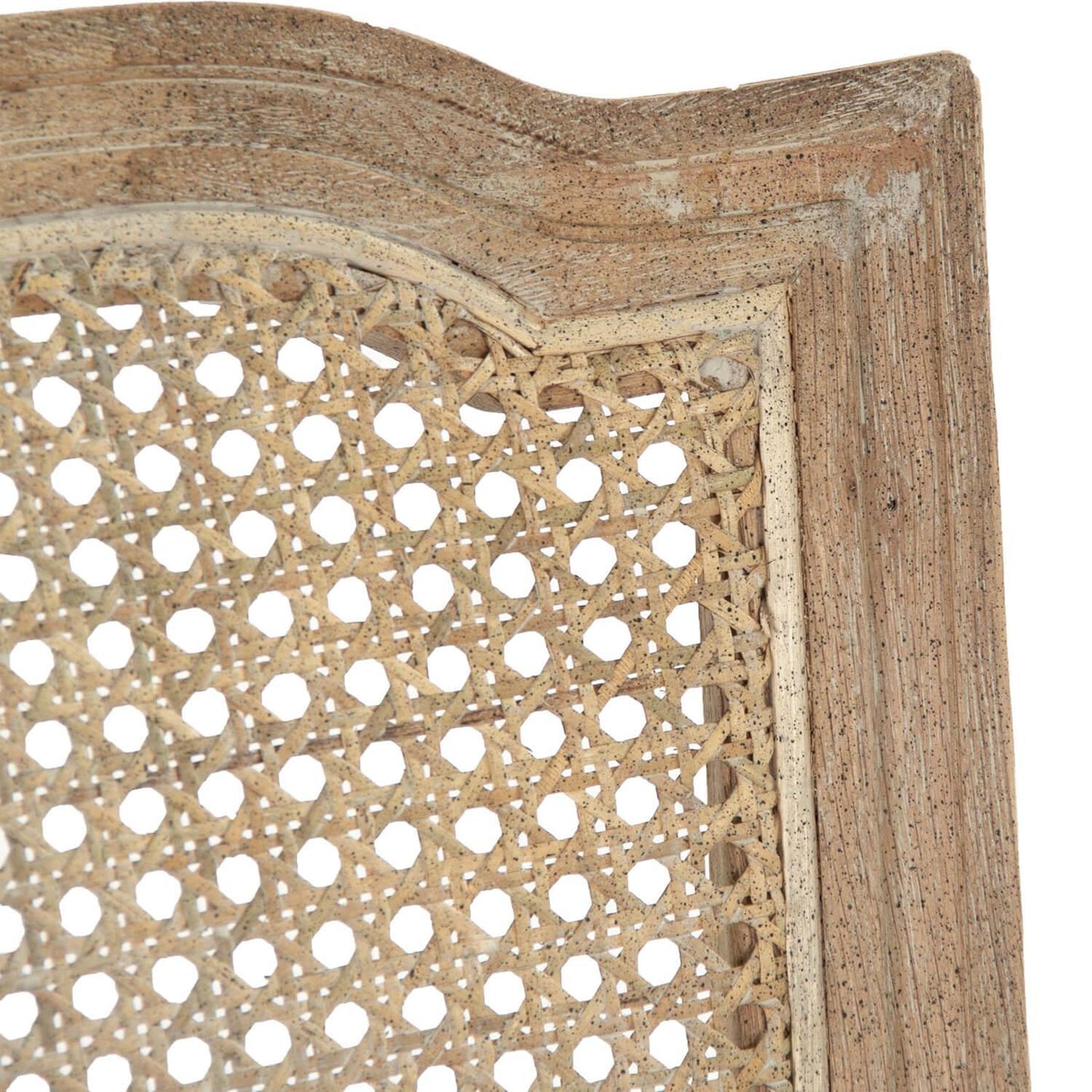 Sedie laterali con schienale in canna francese - Coppia