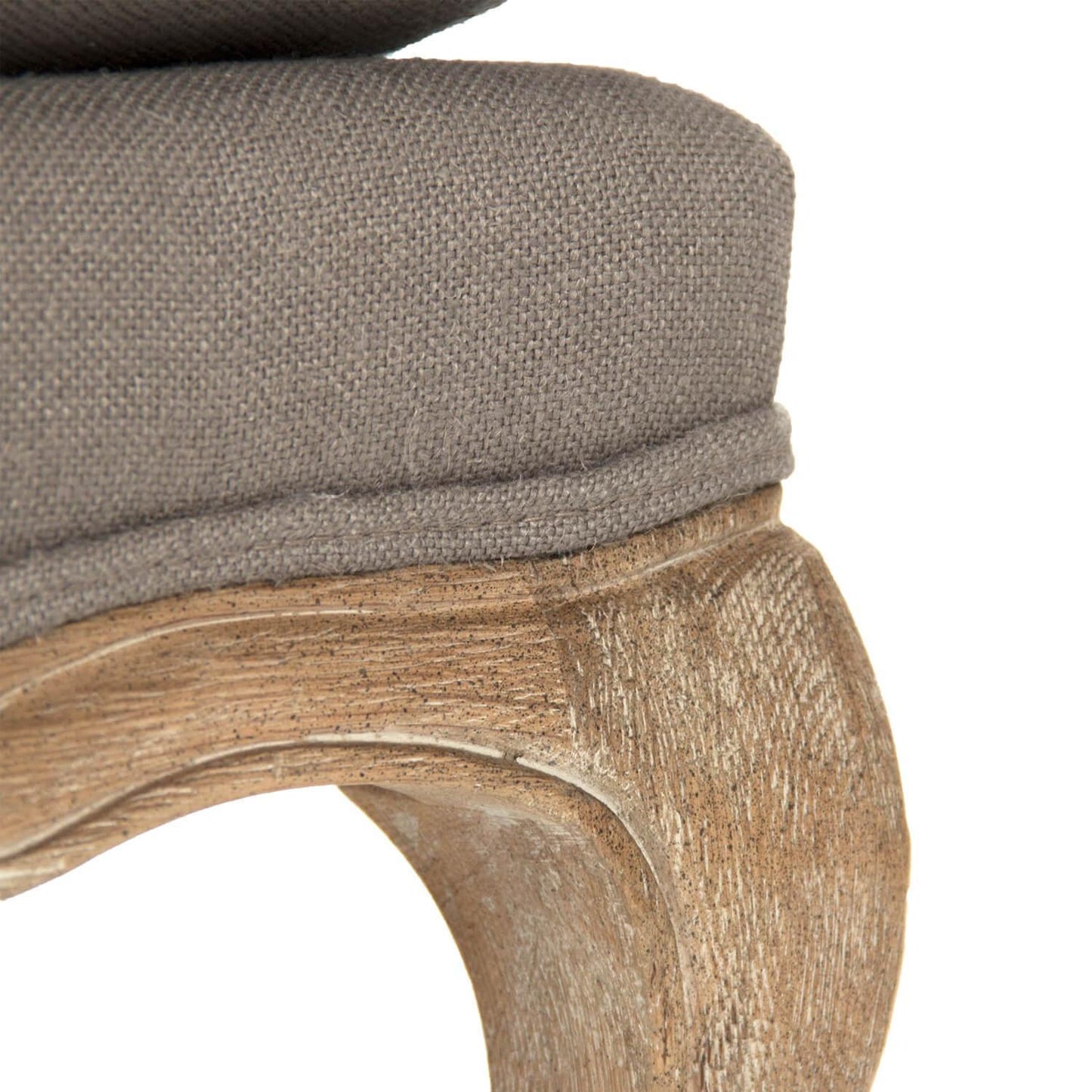 Divano in lino grigio francese