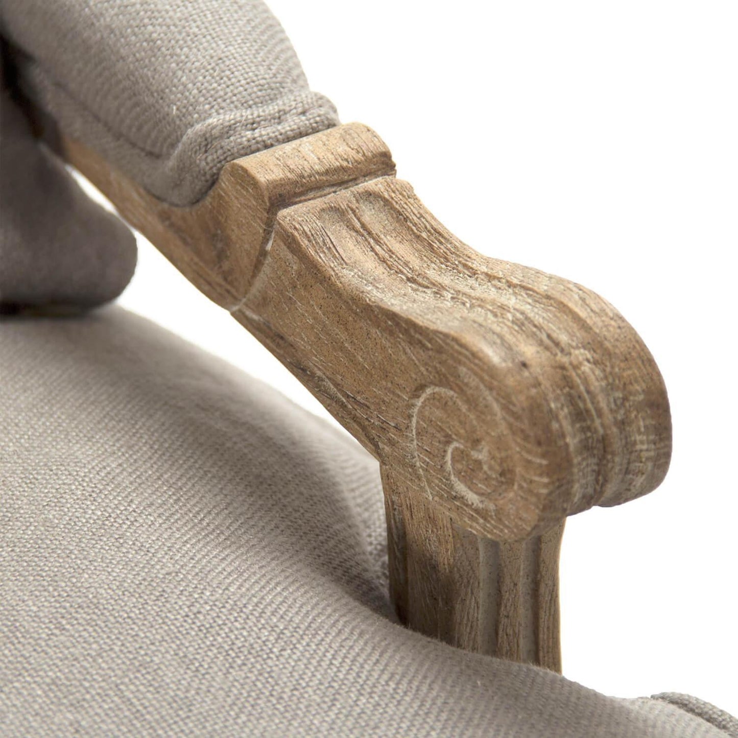 Divano in lino grigio francese