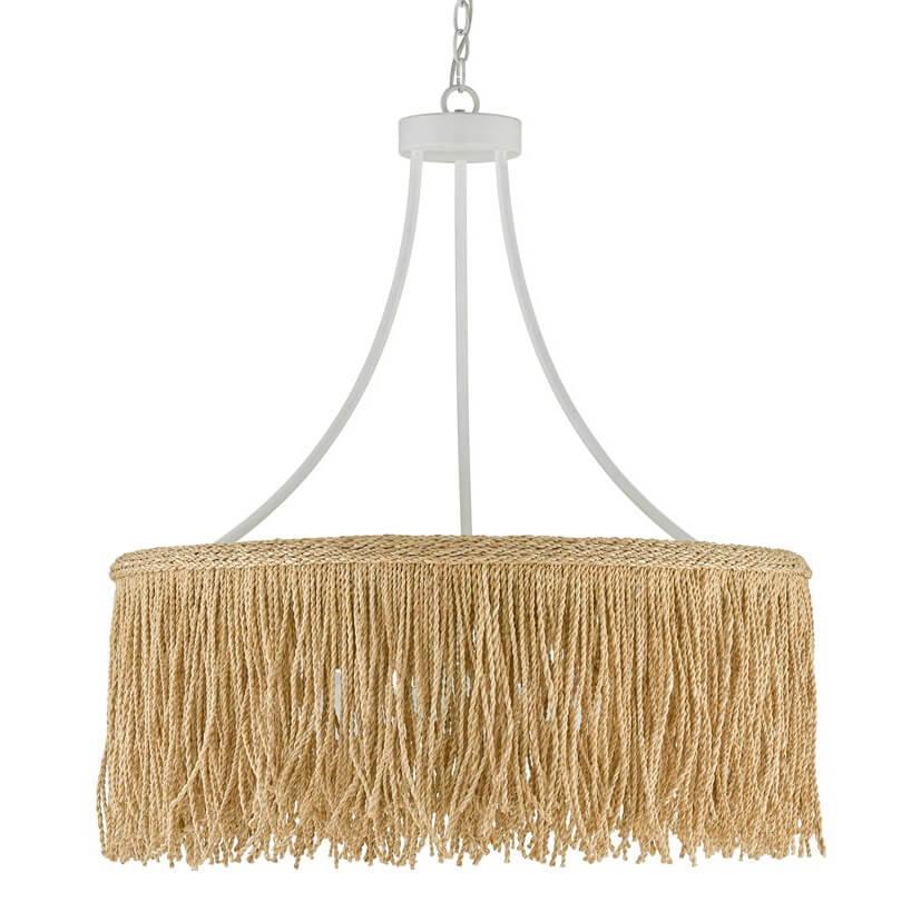 Lampadario bohémien con frange