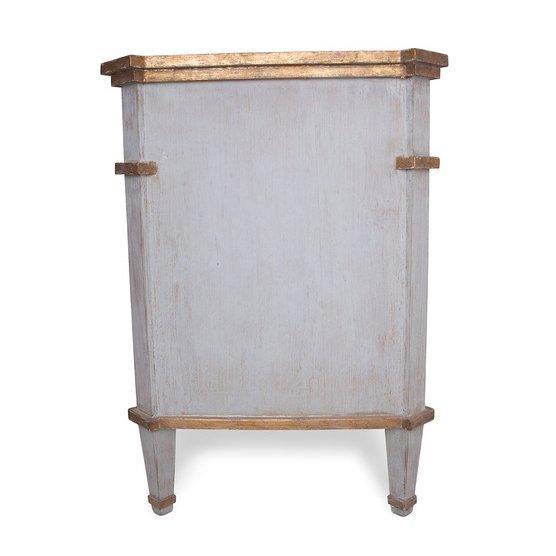 Cassapanca dorata Chateau Vannes