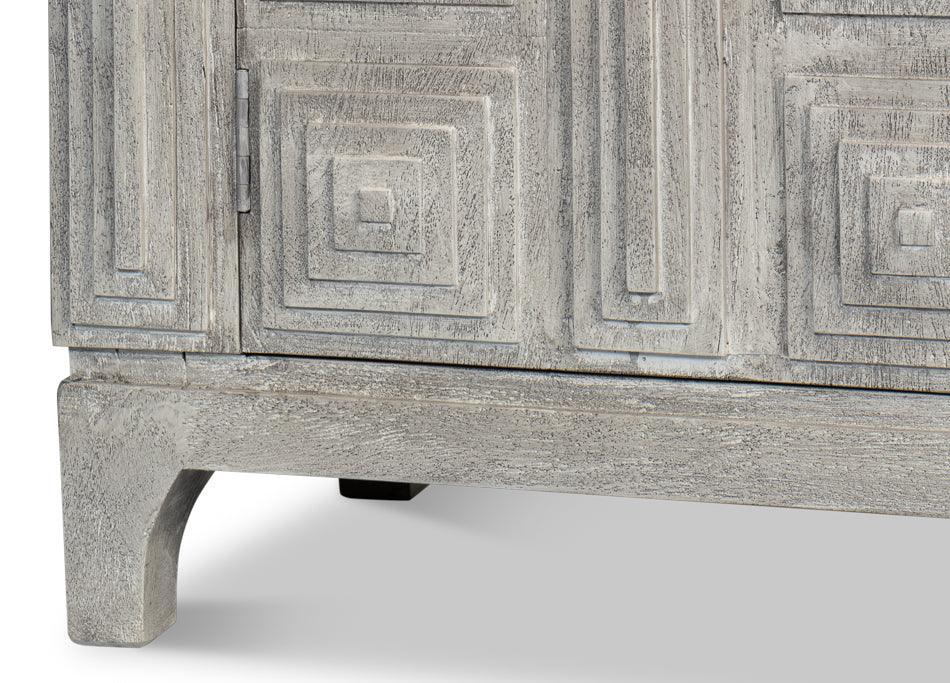Credenza con porta architettonica grigia