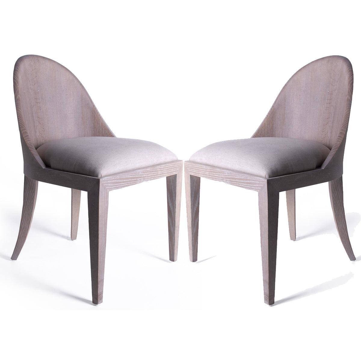 Sedia da pranzo con schienale curvo Laurent