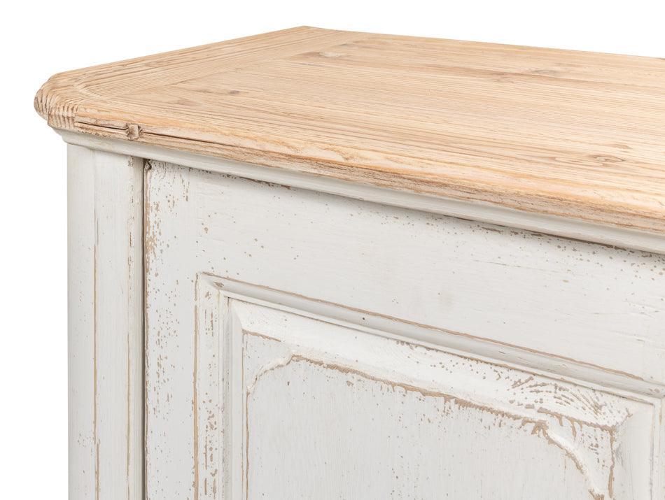 Credenza in stile fattoria con piano in legno lungo