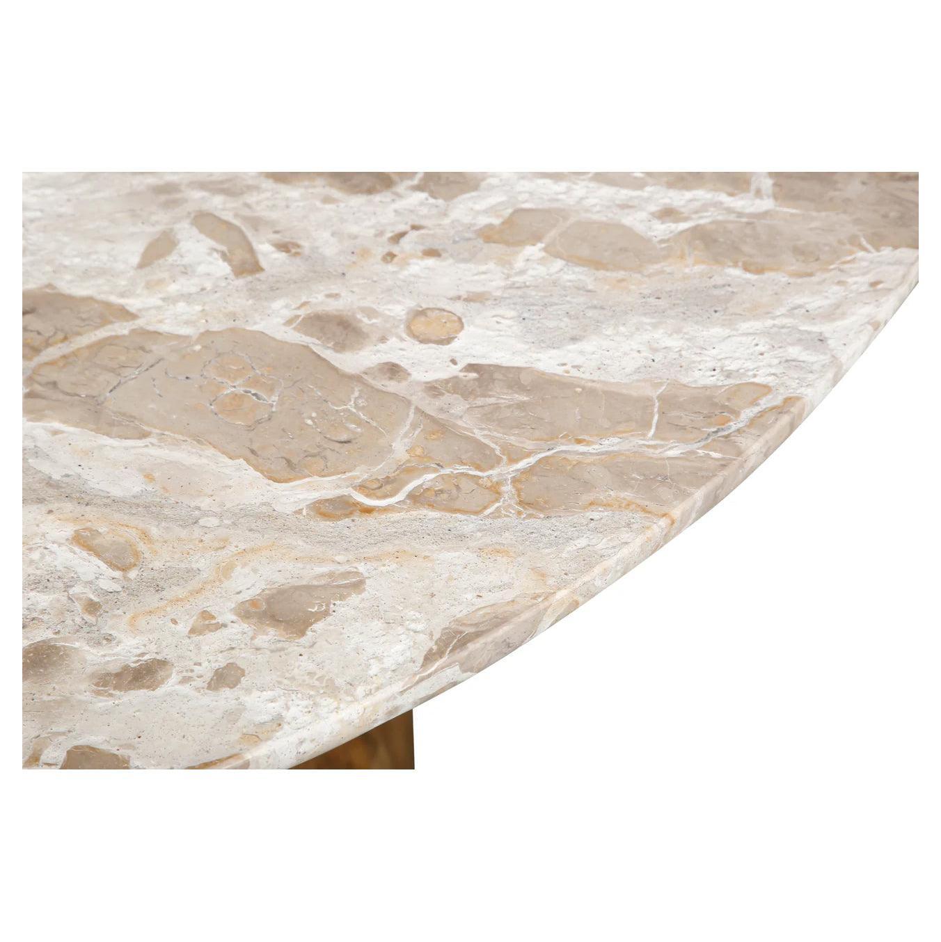 Tavolo da pranzo con piano in marmo Capri Island