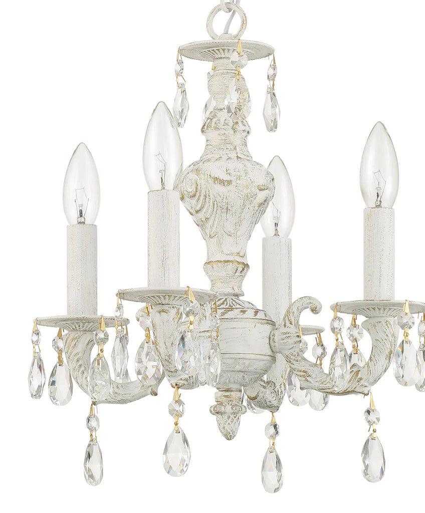 Mini lampadario in cristallo stile shabby