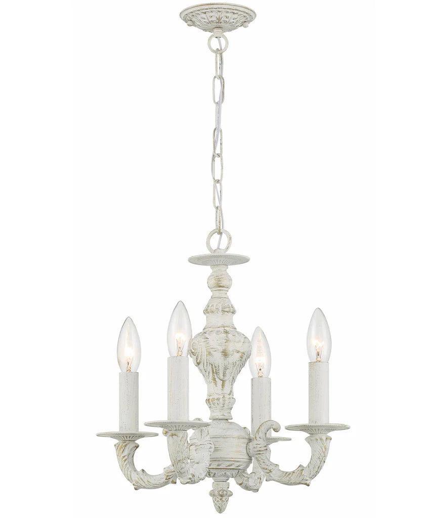 Mini lampadario bianco shabby chic