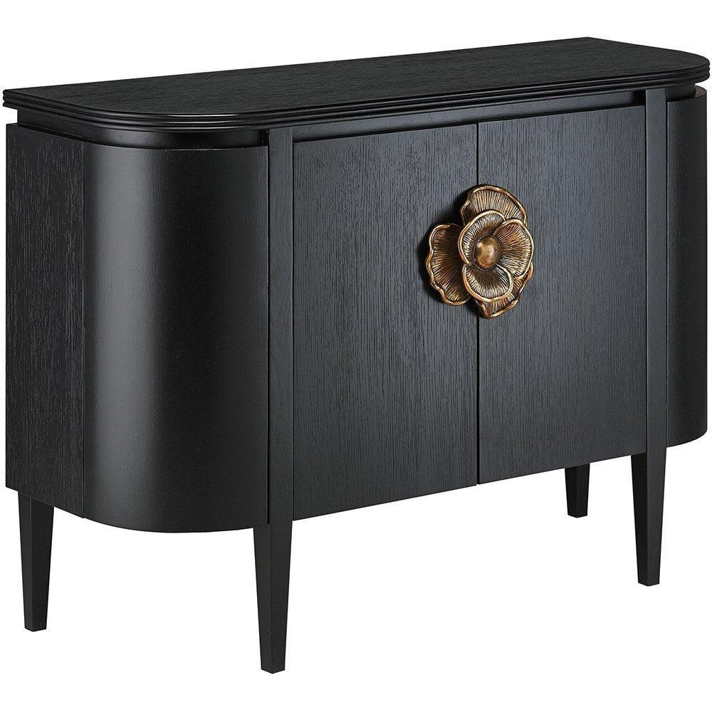Credenza moderna Fleur Demilune in ottone