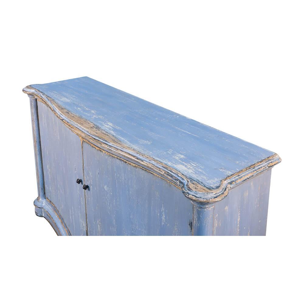 Credenza con frontale ad arco blu oceano