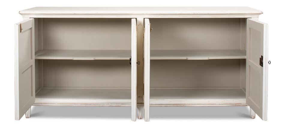 Credenza Shabby Chic con nastro bianco