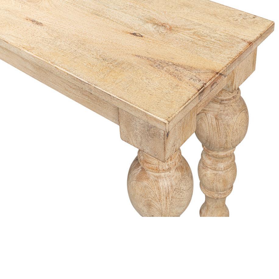 Tavolo consolle con gambe tornite Sienna