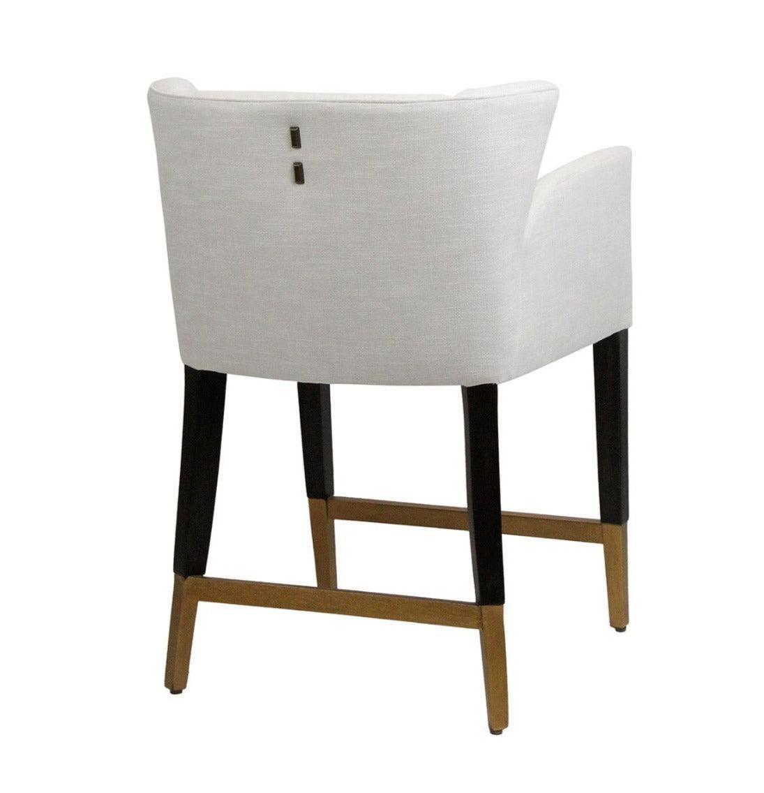 Sgabello da bar contemporaneo in tessuto di pietra