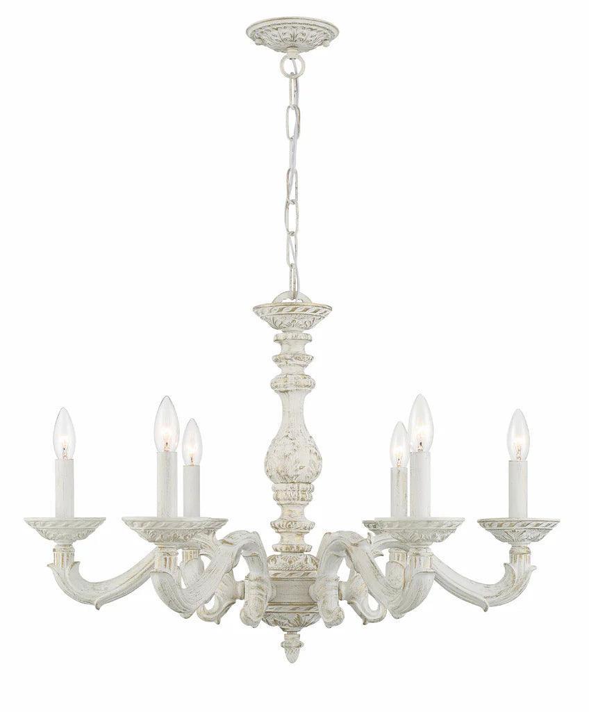 Lampadario bianco shabby chic