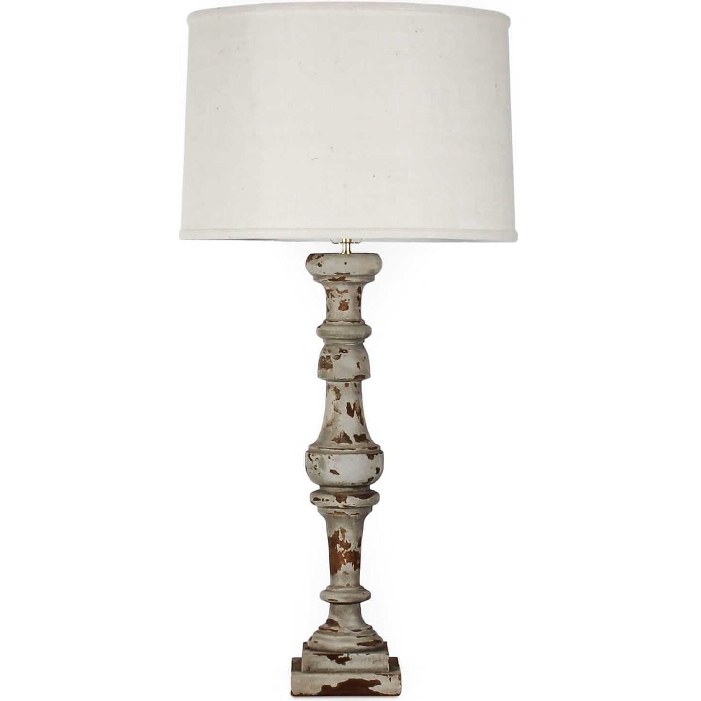 Lampada a fuso bianca in stile shabby chic