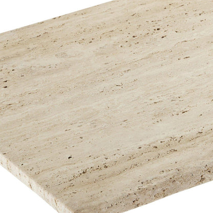 Tavolo consolle in travertino naturale