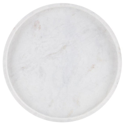 Vassoio grande in marmo bianco Lisette