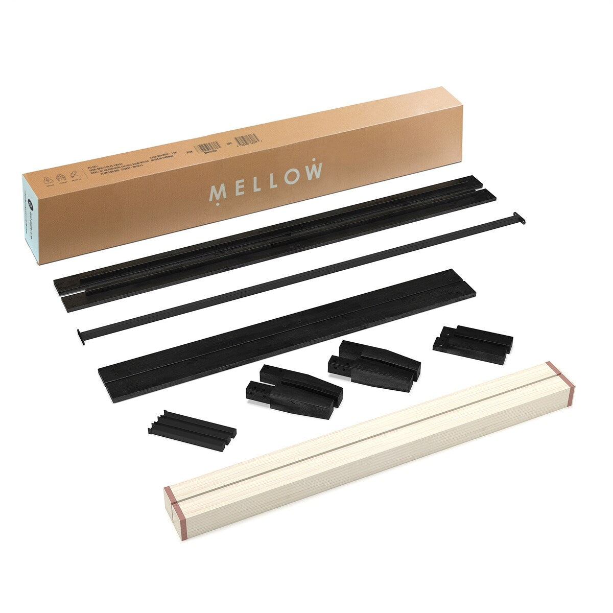 12 Letto a piattaforma classico in legno massello