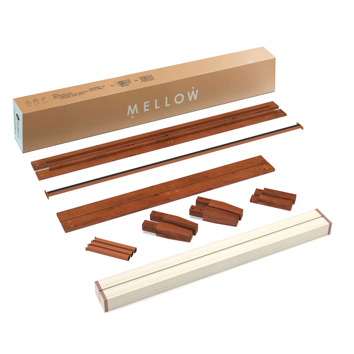 12 Letto a piattaforma classico in legno massello