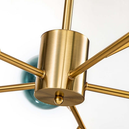 Lampadario moderno a forma di bolla Sputnik in nero o oro per sala da pranzo